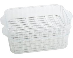 Stoominzet voor Compacte Kookplaat - 2-delige Stoompan voor Gezond Koken