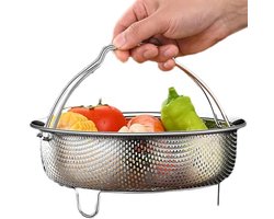 Stoominzet voor Pant, Roestvrijstalen Stoommand voor Koken, Geschikt voor 14/18/22 cm Pannen