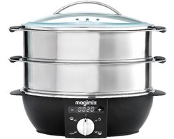 Stoomkoker - 4 zones - Yoghurt - Vis - Groente - Rijst -5.5 Liter