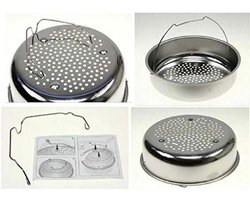Stoommand - Stoominzet - Gezond Koken - Roestvrij Staal - 8 Liter - Zilverkleurig