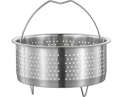 Stoommand van roestvrij staal 22 cm - Mand voor snelkookpan en kookpan