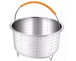 Stoommand voor snelkookpan - Stoominzetstuk met Siliconen Handgreep (6qt)