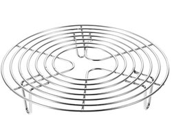 Stoompan Inzet Kookstandaard Roestvrij Staal - Ronde Taartrooster en Stominzet voor Kookpannen