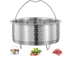 Stoompan van roestvrij staal - 16 cm stoominzet voor het koken van groenten en fruit