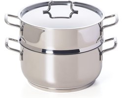 Stoompan voor perfect stomen met drievoudige bodem - 22 cm