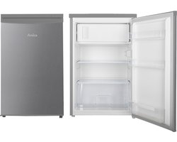 Amica AF1122S - Tafelmodel Koelkast met vriesvak - Zilverkleurig - Vrijstaand - 119 L - H 84.5 cm