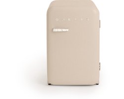 CREATE - Koelkast in retrostijl - Zand - Handvat Marmer - FRIDGE RETRO 107L