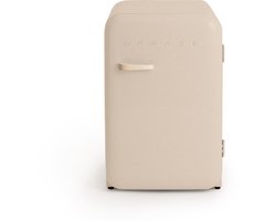 CREATE - Koelkast in retrostijl - Zand - Handvat Zand - FRIDGE RETRO 107L