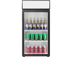 Cubo Tafelmodel Barkoelkast 84L - 1 Scharnierende Glazen Deur - Energiezuinig - CS-80H-EE