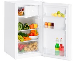 KitchenBrothers Koelkast - 88L Koelvak - 14L Vriesvak - Koelvriescombinatie - IJskast - Frigo - Vrijstaand - Wit