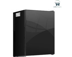 LifeStages - Koelkast Tafelmodel - Minikoelkast Met Glazen Front - Minibar - Netto-Inhoud 40 Liter - Minikoelkast Voor Slaapkamer - Verwisselbare Deurscharnieren - Binnenverlichting - Tafelmodel Koelkast