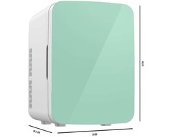 SCH® Mini Koelkast - Koelkast - Munt - 10cm x 10cm x 10cm