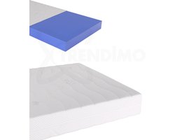 90 x 200 Topmatras Orthopedisch Luxe Topper Koudschuim 90x200 - Hybride 12cm dik - Bamboo Tijk Extra Ventilerend Zacht