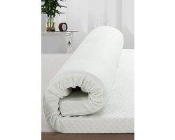 90x200 Topmatras - 9cm dik - Nasa Traagschuim - Afritsbaar en wasbaar - Topper Topdek - Visco