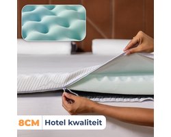 Best Life Topper Matras 160 x 200 cm - Hotel Matrastopper - Topdekmatras 8 CM