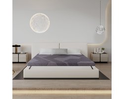 CHICASA Topper – Gel-Topper - 8 cm - 7-Zones Koudschuim Topper H2 en H3, Matras en Topper in één, licht en veelzijdig, 160x200 cm, comfortabel voor thuis en op reis