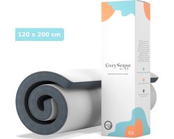 CozySense® Topper 120x200 - Topmatras - Topdekmatras - Traagschuim met Verkoelende Gel - CertiPUR® - Medium Hardheid - 8 CM - Wasbare Hoes