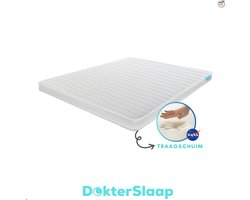 Dokterslaap - 3D Air XL – 160x200 – Traagschuim - 12cm dik - Afritsbaar Wasbaar Tijk - Topdekmatras - Matras topper - Anti-allergisch - Topper - Topmatras – Hotel kwaliteit
