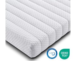 Easy Bedden Bamboe Tencel Topmatras - 90x220 - Hotel Topper HR Koudschuim -Medium - Hybrid - Topdekmatras - circa 9 cm - Afritsbaar Wasbaar Tijk -Topper Hotel XL - Anti Bacterieel - CertiPUR® en Oekotex gecertificeerd