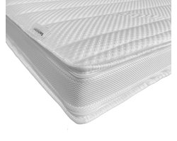 EasyBedden® Topdekmatras XXL - Topper 140x200 - 12 cm dik - Bamboo hoes - Visco Nasa Traagschuim GEL - circa 12cm dik - Orthopedisch