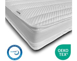 EasyBedden® Topdekmatras XXL - Topper 140x200 - 12 cm dik - Silver Tencel hoes - Visco Nasa Traagschuim GEL - circa 12cm dik - Orthopedisch