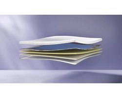 Emma AirGrid Topper 80x200 – Verkoelende Topmatras met Drukverlichting – Wasbare Hoes – ±9 cm – Wit