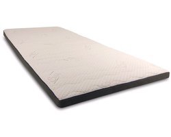Gel Topmatras 'Blue Magic' - 80x200 - 7 cm dik - Anti-Allergie - Afritsbare en wasbare hoes