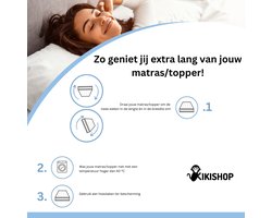 Kikishop Luxe Topper-Topdek-Matras 90x200 Original Hybrid- 9 CM Dik-Orthopedisch -Anti Bacterieel-5 jaar garantie