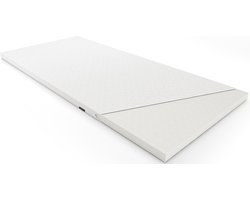 Koudschuim Topper 70x190 – Wasbare Tijk – Duurzaam Koud schuim Topmatras – Matras Topper Met Wasbare Tijk – ColdFoam Classic