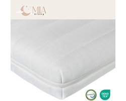 MIA Sleep Hotel Topdekmatras - Hotel Topdekmatras - 90x200 - HR45 Koudschuim - Hybrid - Gemiddeld - Luxe Tijk - Circa 10 cm