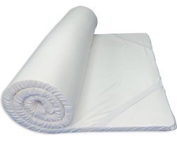 Nasa traagschuim oplegmatras hotel - 160x200 - 3 cm dik - Anti-Allergie - Afritsbare en wasbare hoes