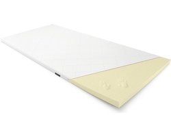 Perfectmatras Traagschuim topper 80x200  – Matrastoppers Nasa Memory Schuim –  Wasbare Hoes Met Aloë Vera – Sleepwell