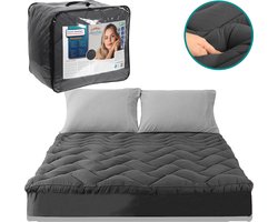 Premium Bamboe Houtskool Matrastopper – Drukverlagend, Anti-Allergisch & 1000GSM Vulling - 180x200