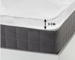 Sleeptime 3D Air Hotel - Topper - Eenpersoons - 90x200 - Wit