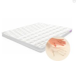 Stella - Hotel XL - Topper - 180x200 - 12cm dik - Nasa Traagschuim - Afritsbaar - Wasbaar - Luxe Topdekmatras - 3D ventilatieband