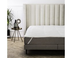 Swiss Nights Sherpa Oplegmatras - 140x200 - Wit