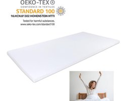 Topdek 140x200 Koudschuim - Topper 6cm - Ventilerend - Veerkrachtig