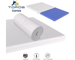 Topdek - Matras - Topper Hybride Bamboo Deluxe XXL 80x200 9 cm dik Actie!!!!