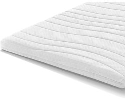 Topdek Topper 180x200 - 10cm dik - HR Koudschuim DELUXE - Afritsbaar hoes - Ergoline