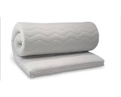 Topdekmatras - Topper - Comfortschuim SG40 - Bamboo - Op Maat - 125x210 - 8 cm