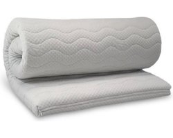 Topdekmatras - Topper - Koudschuim HR50 - Bamboo - Op Maat - 105x220 - 8 cm