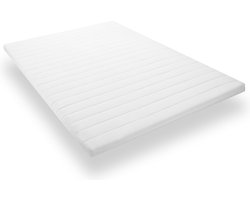 Topmatras 120x190 - Topper Koudschuim - Matrastopper voor elk type matras - Orthopedisch Topdekmatras - Hoogte 7 cm - Anti-allergisch - Afritsbaar en wasbaar - Medium hardheid