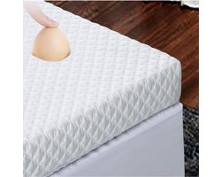 Topmatras - Topper -Topdek - Bamboo Gel Hybrid Traagschuim 180x210 9 cm dik
