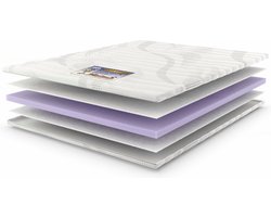 Topmerk Anti allergisch hoteltopper- Nasa Traagschuim topper- (B-keuze) -wasbaar- hoogwaardig 7cm luxe visco hotel topper met een schoonheidsfoutje– Eenpersoons – 70x200cm DUURZAMERE KEUZE