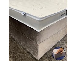 Topper 160x200 - Hybride schuim - Bamboo Exclusive - Anti Allergie - Stevig - Ca. 12cm dik