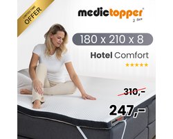 Topper Matras 180x210 cm - Topdekmatras met Verkoelende Gel en Traagschuim voor Ultiem Slaapcomfort en Rugpijnverlichting - Ideaal als Matrasbeschermer voor elke Slaapkamer - Topper 180 x 210 x 8 cm