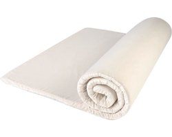 Traagschuim Reistopper de luxe 70x200 - 70x200 - 3 cm dik - Anti-Allergie - Afritsbare en wasbare hoes