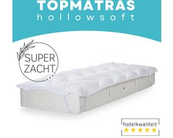 Zavelo Topmatras Hollowsoft - Super Zacht - Lits-Jumeaux 180 x 220 cm - Topdekmatras - Topper Matras - Matrastopper - Anti-Allergeen