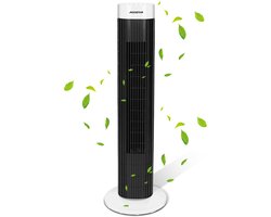 Aigostar Ben - Torenventilator - 3 Snelheidsstanden - Timerfunctie - Oscillerende Kolomventilator - Energiezuinig - 45W