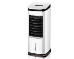 Air Cooler - Ventilator - Afstandsbediening Inbegrepen - 2 stuks ijstanks- 3 Snelheden - afstandsbediening - wit